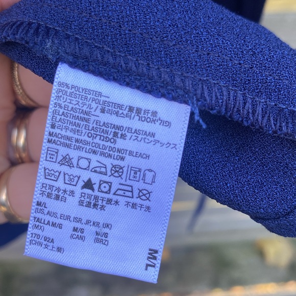 American Apparel Navy Wrap Skirt - Picture 3 of 3